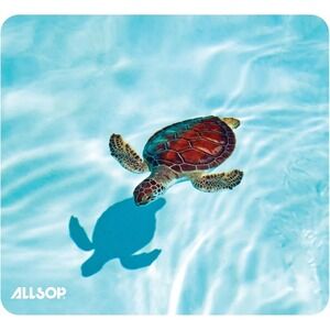 Allsop Naturesmart Mouse Pad Turtle Design Soft Non-Skid Base 8.5 in X 8 in